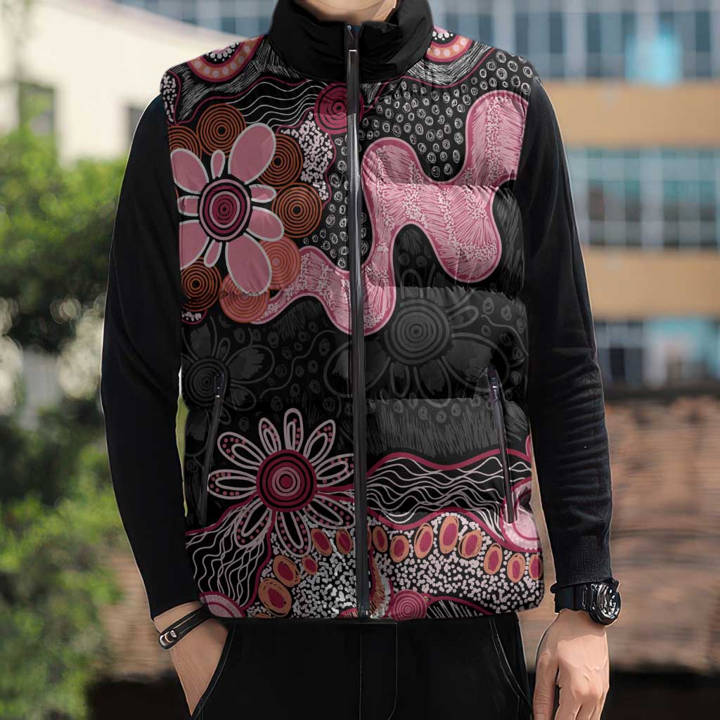 Australia NAIDOC Week 2026 Sleeveless Puffer Jacket Aboriginal Contemporary Art