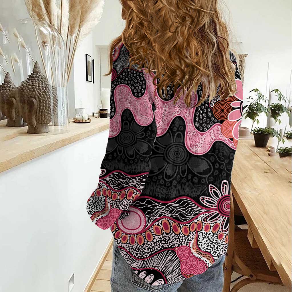 Australia NAIDOC Week 2026 Women Casual Shirt Aboriginal Contemporary Art