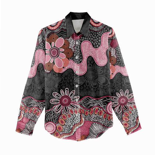 Australia NAIDOC Week 2026 Women Casual Shirt Aboriginal Contemporary Art