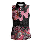 Australia NAIDOC Week 2026 Women Sleeveless Polo Shirt Aboriginal Contemporary Art
