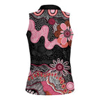 Australia NAIDOC Week 2026 Women Sleeveless Polo Shirt Aboriginal Contemporary Art