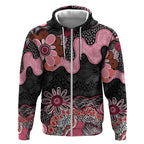 Australia NAIDOC Week 2026 Zip Hoodie Aboriginal Contemporary Art