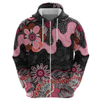 Australia NAIDOC Week 2026 Zip Hoodie Aboriginal Contemporary Art