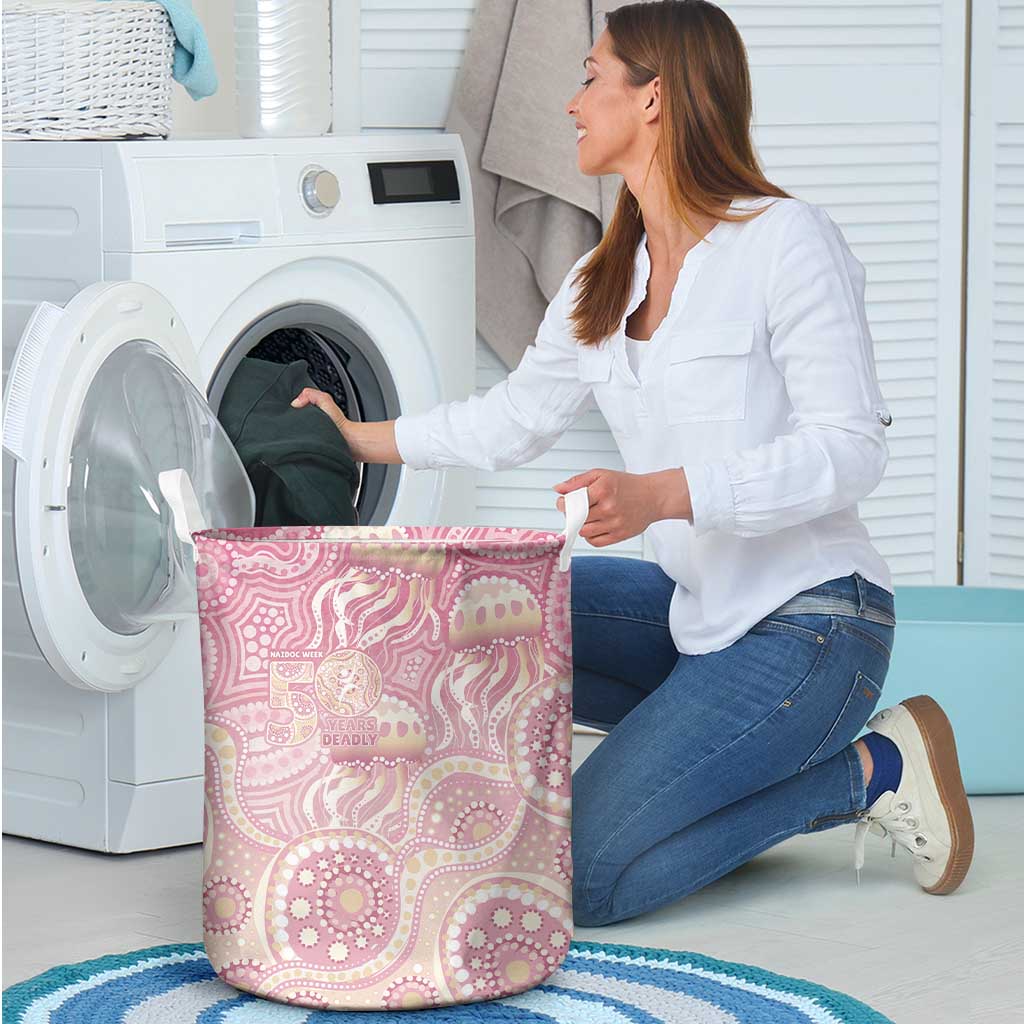 Pastel NAIDOC Week 2026 First Nations Indigenous Laundry Basket Jellyfish