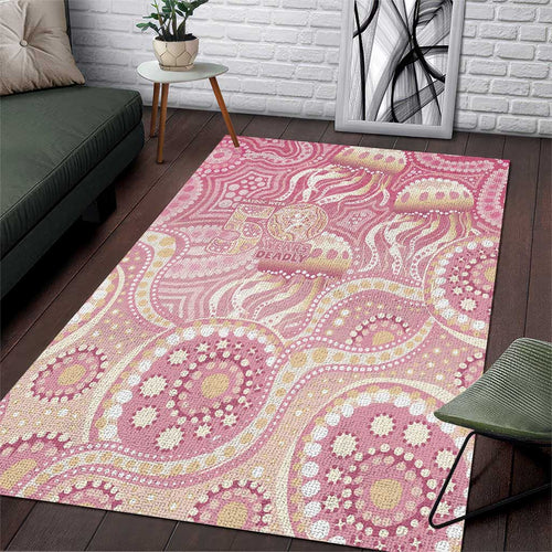Pastel NAIDOC Week 2026 First Nations Indigenous Area Rug Jellyfish