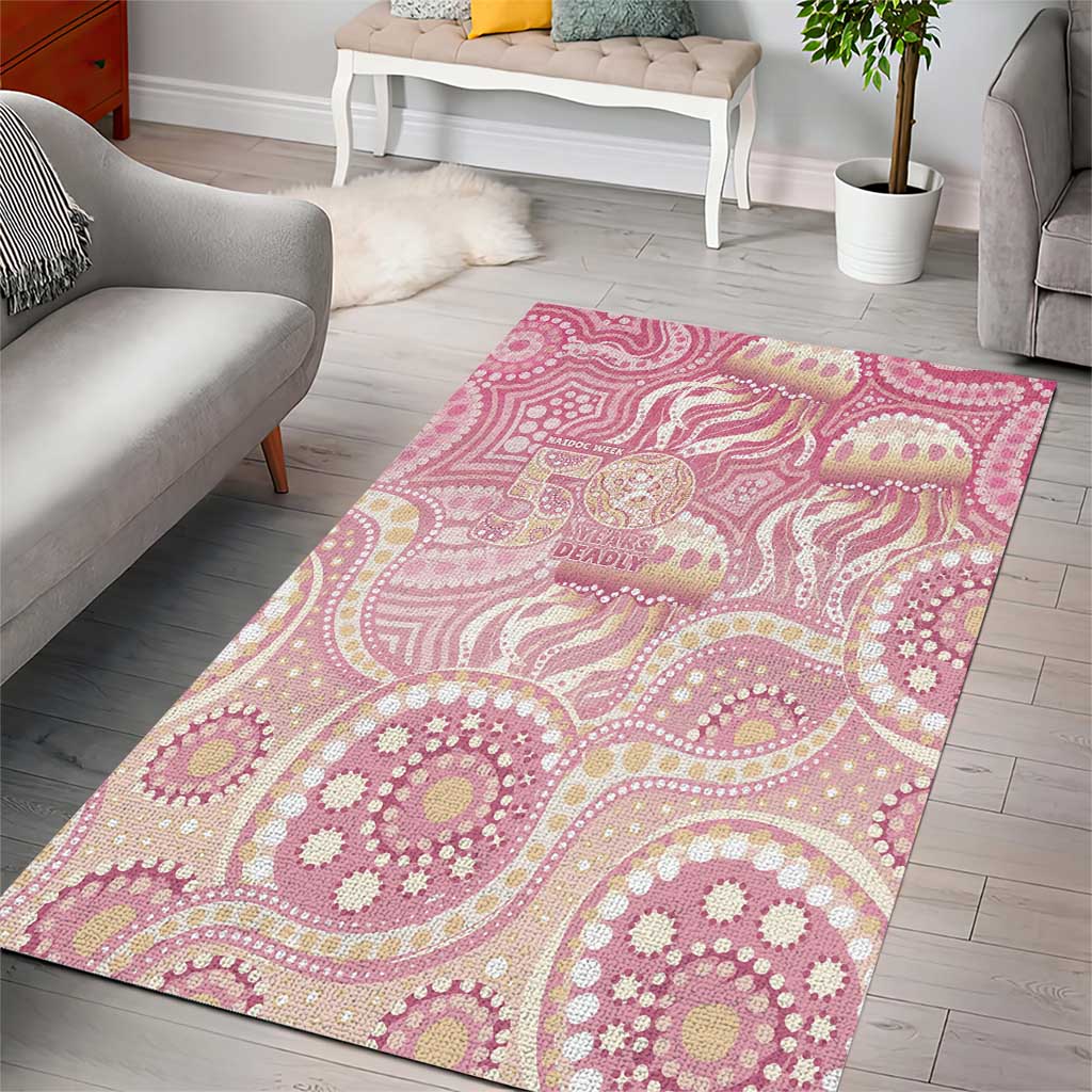 Pastel NAIDOC Week 2026 First Nations Indigenous Area Rug Jellyfish