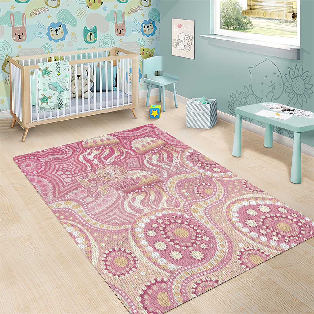 Pastel NAIDOC Week 2026 First Nations Indigenous Area Rug Jellyfish