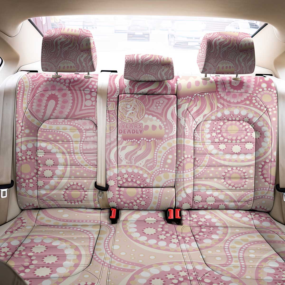 Pastel NAIDOC Week 2026 First Nations Indigenous Back Car Seat Cover Jellyfish