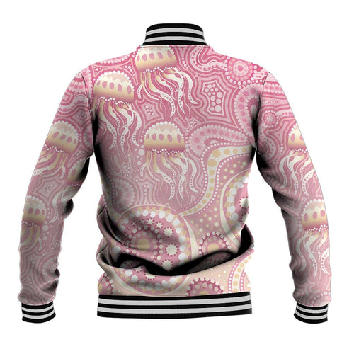 Pastel NAIDOC Week 2026 First Nations Indigenous Baseball Jacket Jellyfish