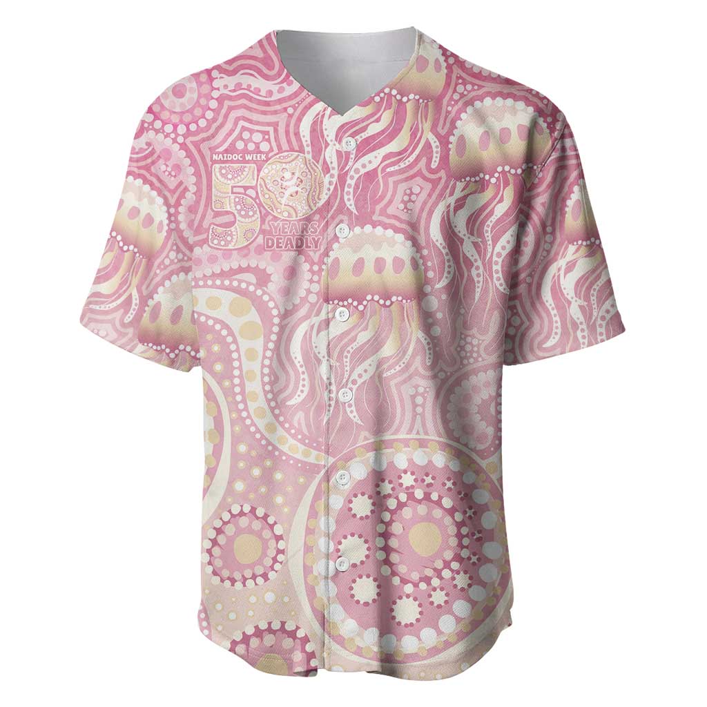 Pastel NAIDOC Week 2026 First Nations Indigenous Baseball Jersey Jellyfish