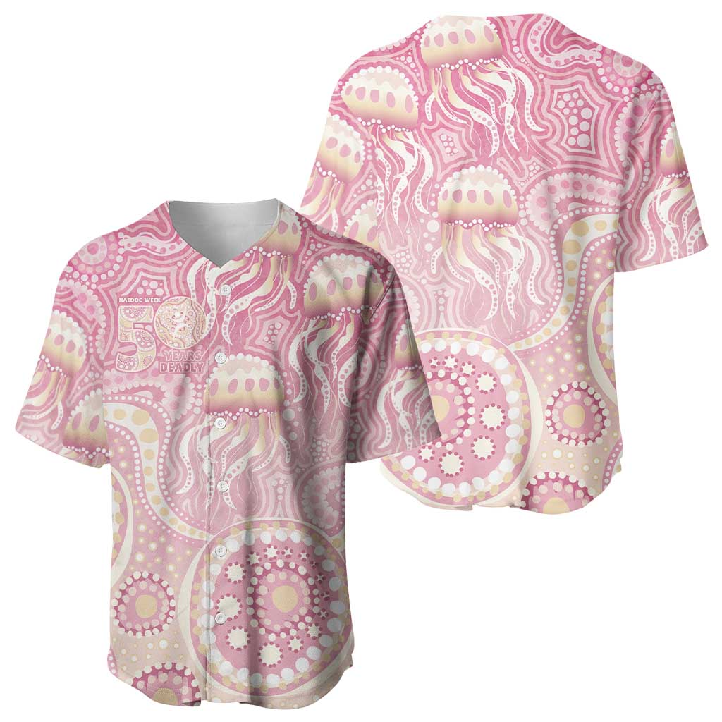 Pastel NAIDOC Week 2026 First Nations Indigenous Baseball Jersey Jellyfish