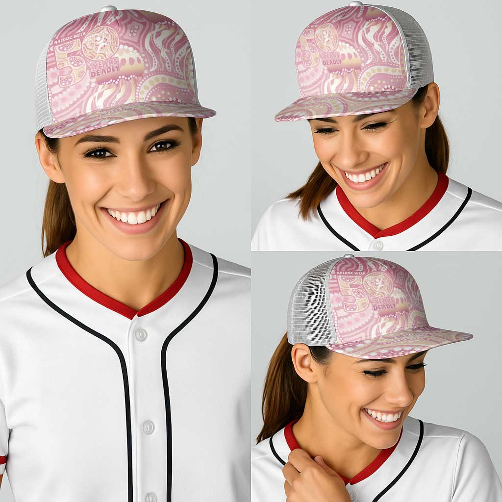 Pastel NAIDOC Week 2026 First Nations Indigenous Baseball Net Cap Jellyfish
