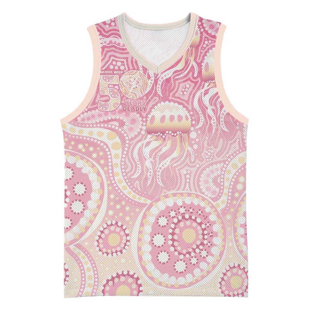 Pastel NAIDOC Week 2026 First Nations Indigenous Basketball Jersey Jellyfish