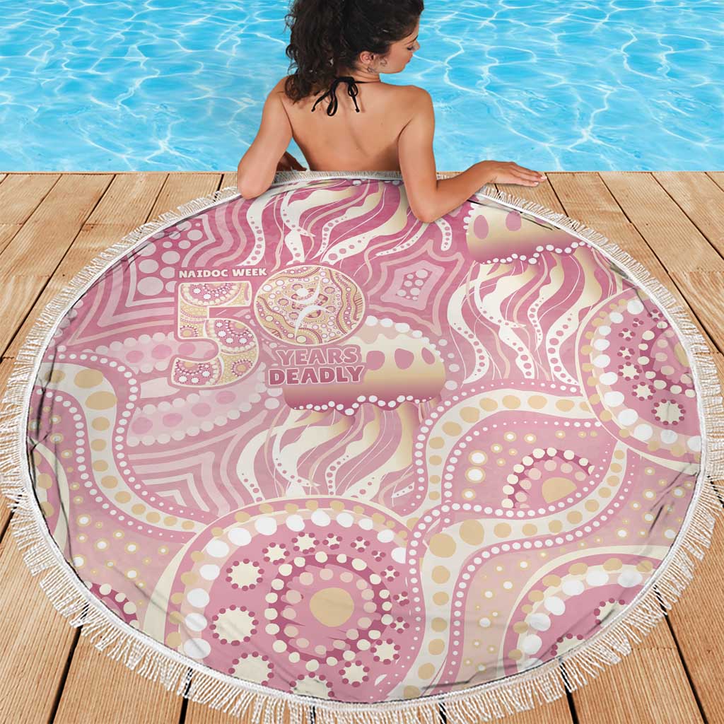 Pastel NAIDOC Week 2026 First Nations Indigenous Beach Blanket Jellyfish
