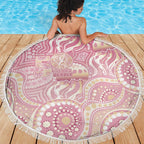 Pastel NAIDOC Week 2026 First Nations Indigenous Beach Blanket Jellyfish
