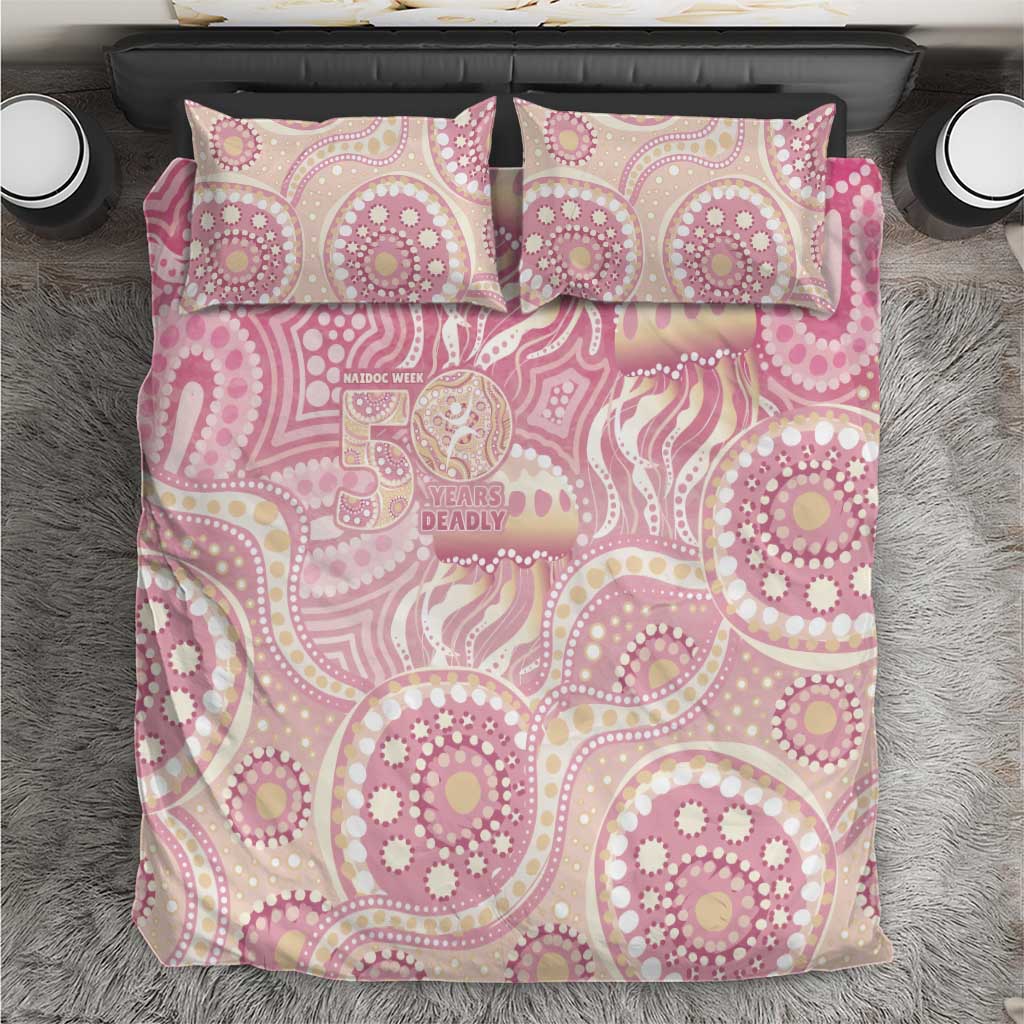Pastel NAIDOC Week 2026 First Nations Indigenous Bedding Set Jellyfish
