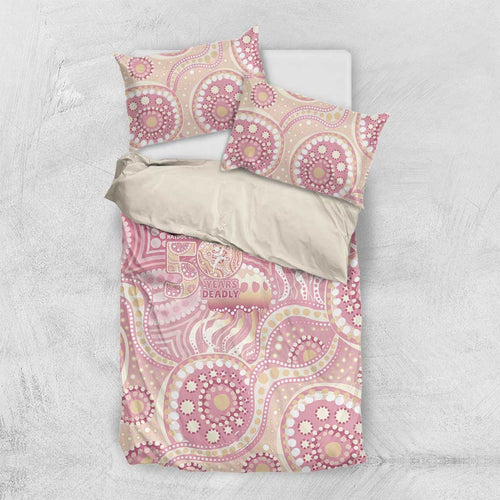 Pastel NAIDOC Week 2026 First Nations Indigenous Bedding Set Jellyfish