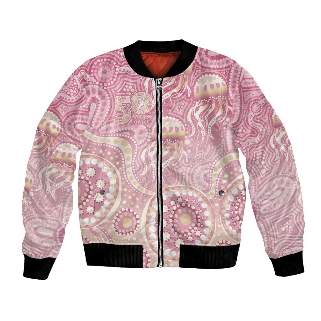 Pastel NAIDOC Week 2026 First Nations Indigenous Bomber Jacket Jellyfish
