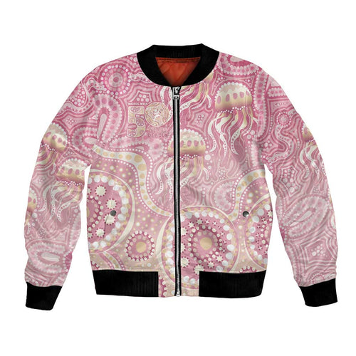 Pastel NAIDOC Week 2026 First Nations Indigenous Bomber Jacket Jellyfish