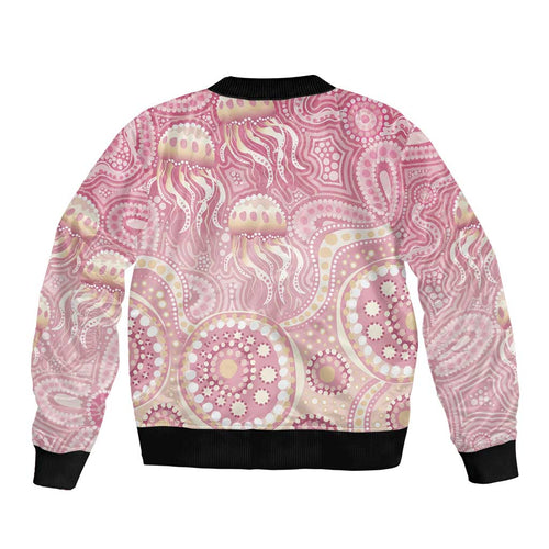 Pastel NAIDOC Week 2026 First Nations Indigenous Bomber Jacket Jellyfish
