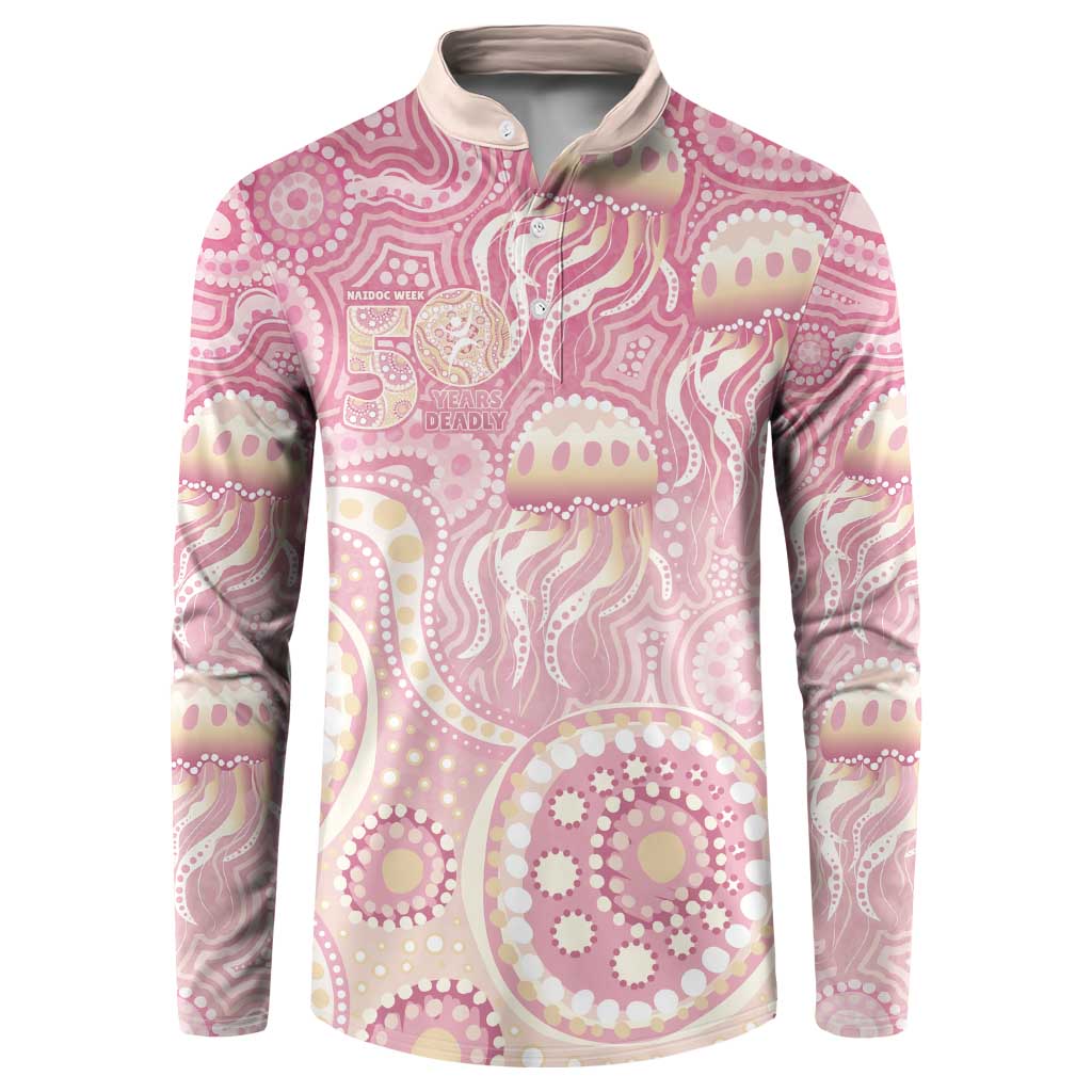 Pastel NAIDOC Week 2026 First Nations Indigenous Button Sweatshirt Jellyfish
