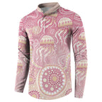 Pastel NAIDOC Week 2026 First Nations Indigenous Button Sweatshirt Jellyfish