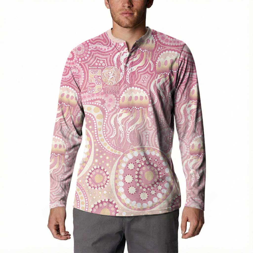 Pastel NAIDOC Week 2026 First Nations Indigenous Button Sweatshirt Jellyfish
