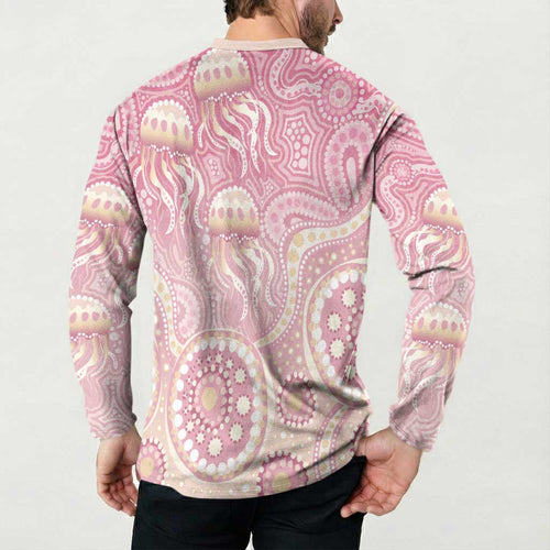 Pastel NAIDOC Week 2026 First Nations Indigenous Button Sweatshirt Jellyfish