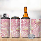 Pastel NAIDOC Week 2026 First Nations Indigenous 4 in 1 Can Cooler Tumbler Jellyfish