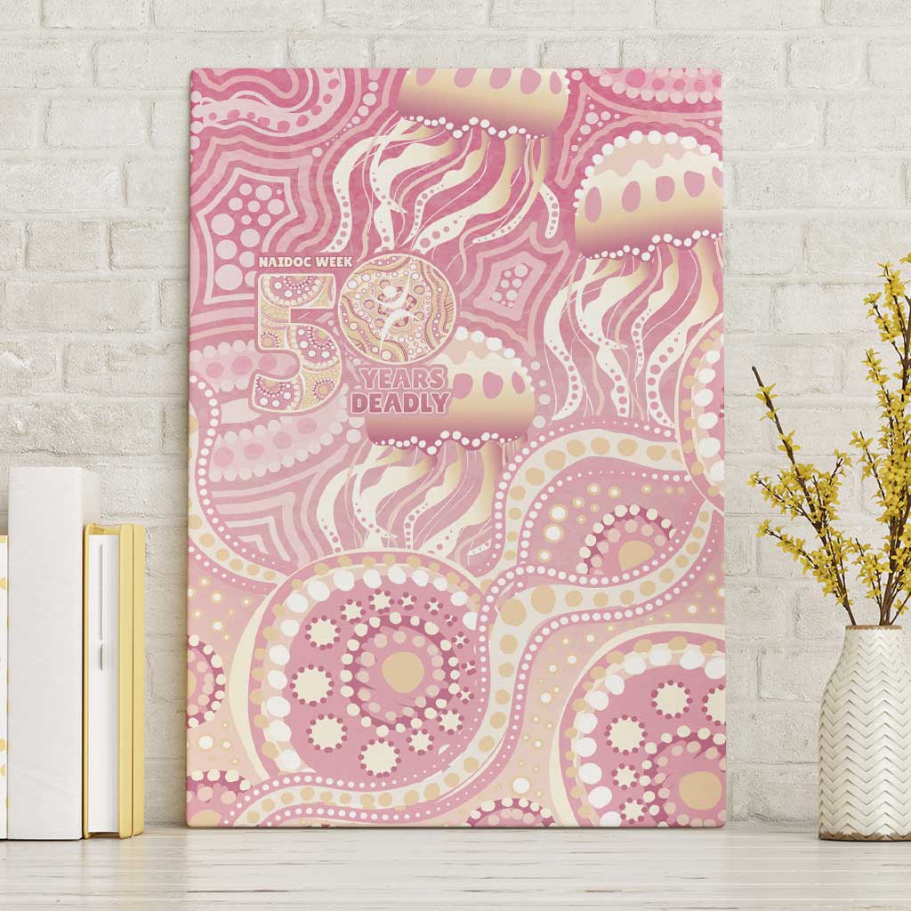 Pastel NAIDOC Week 2026 First Nations Indigenous Canvas Wall Art Jellyfish