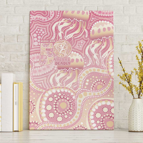Pastel NAIDOC Week 2026 First Nations Indigenous Canvas Wall Art Jellyfish