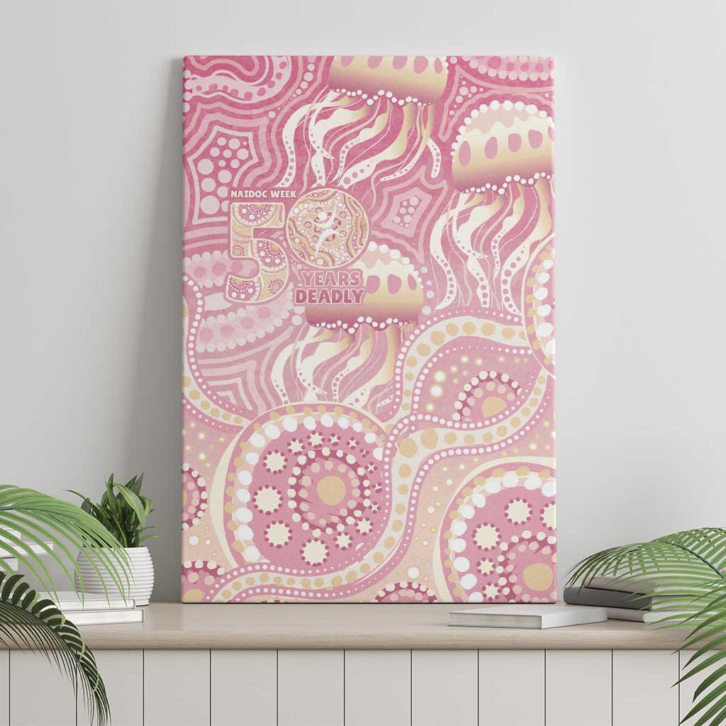 Pastel NAIDOC Week 2026 First Nations Indigenous Canvas Wall Art Jellyfish