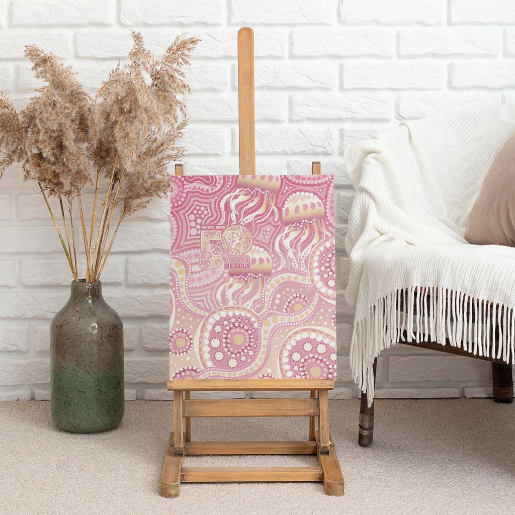 Pastel NAIDOC Week 2026 First Nations Indigenous Canvas Wall Art Jellyfish