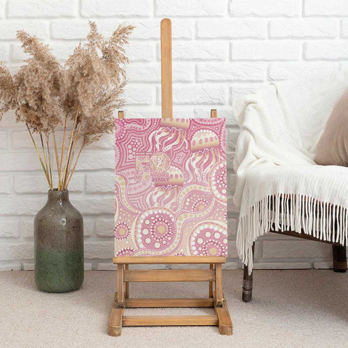 Pastel NAIDOC Week 2026 First Nations Indigenous Canvas Wall Art Jellyfish