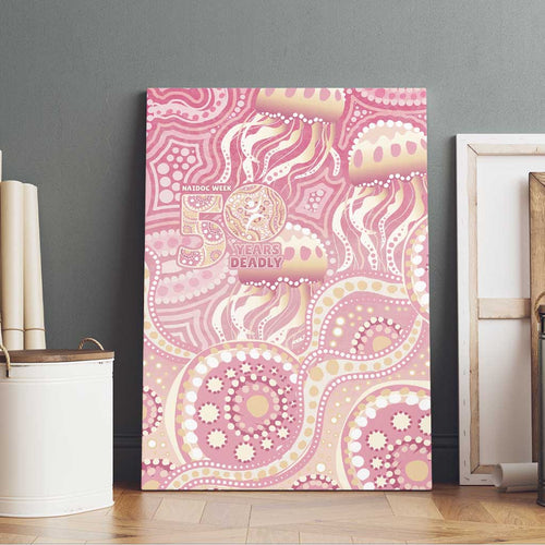 Pastel NAIDOC Week 2026 First Nations Indigenous Canvas Wall Art Jellyfish