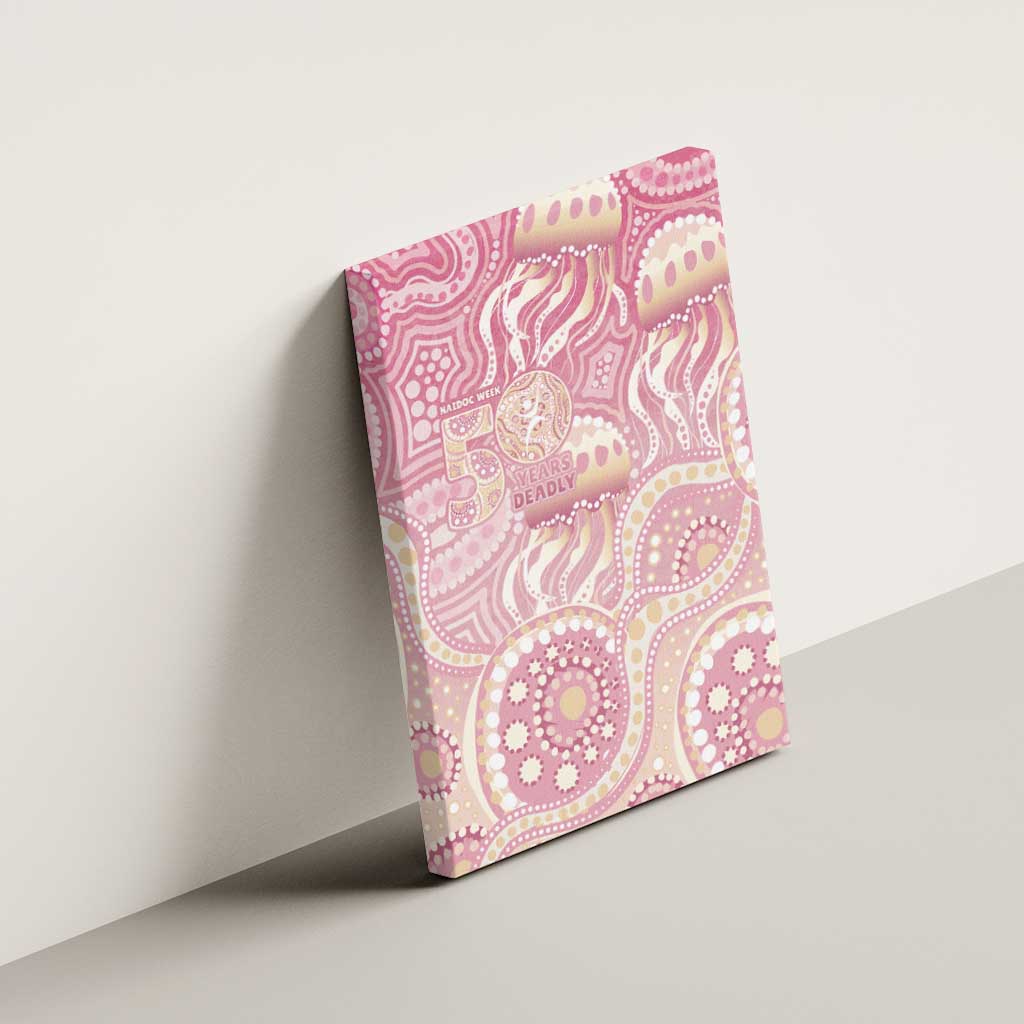 Pastel NAIDOC Week 2026 First Nations Indigenous Canvas Wall Art Jellyfish