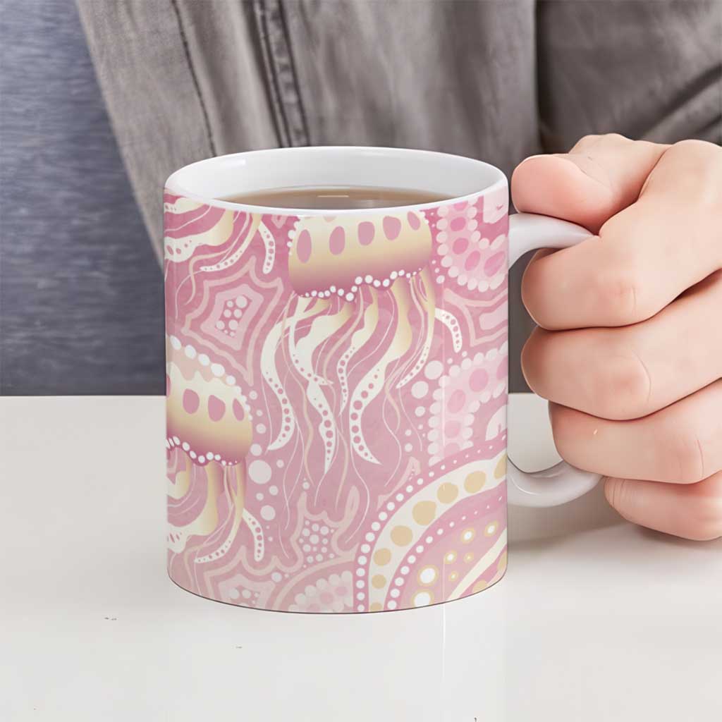 Pastel NAIDOC Week 2026 First Nations Indigenous Ceramic Mug Jellyfish