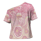 Pastel NAIDOC Week 2026 First Nations Indigenous Cross Shoulder Shirt Jellyfish