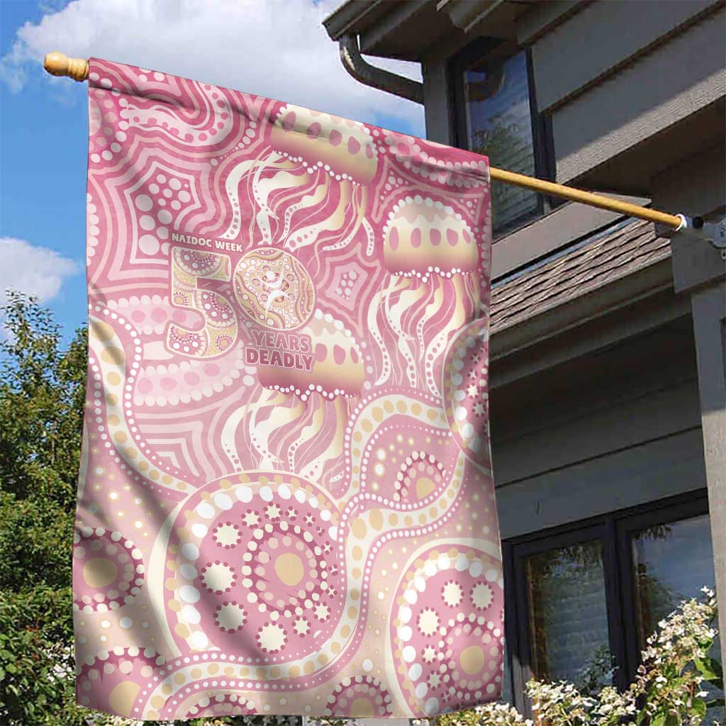 Pastel NAIDOC Week 2026 First Nations Indigenous Garden Flag Jellyfish