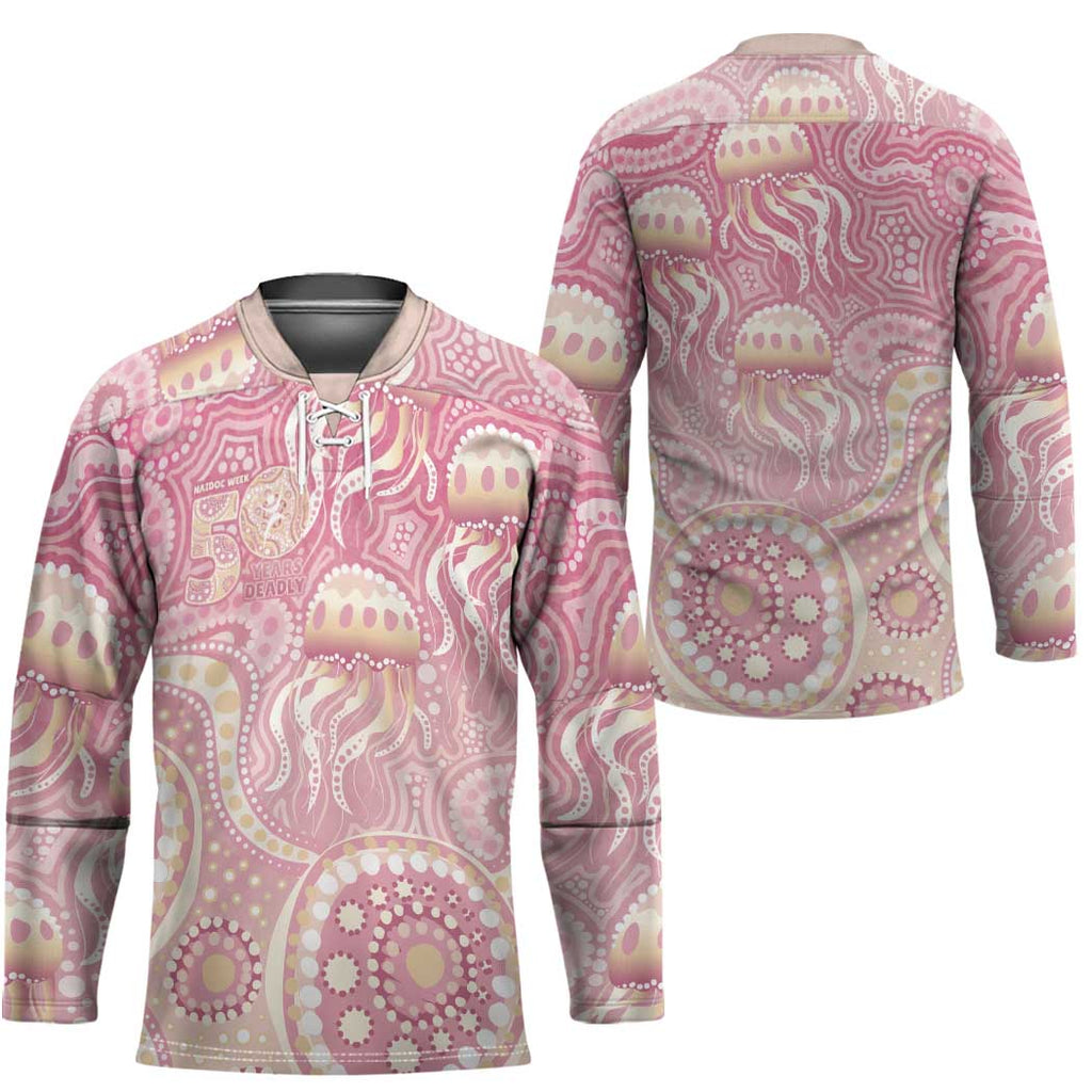 Pastel NAIDOC Week 2026 First Nations Indigenous Hockey Jersey Jellyfish