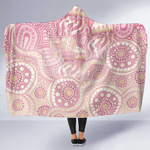 Pastel NAIDOC Week 2026 First Nations Indigenous Hooded Blanket Jellyfish