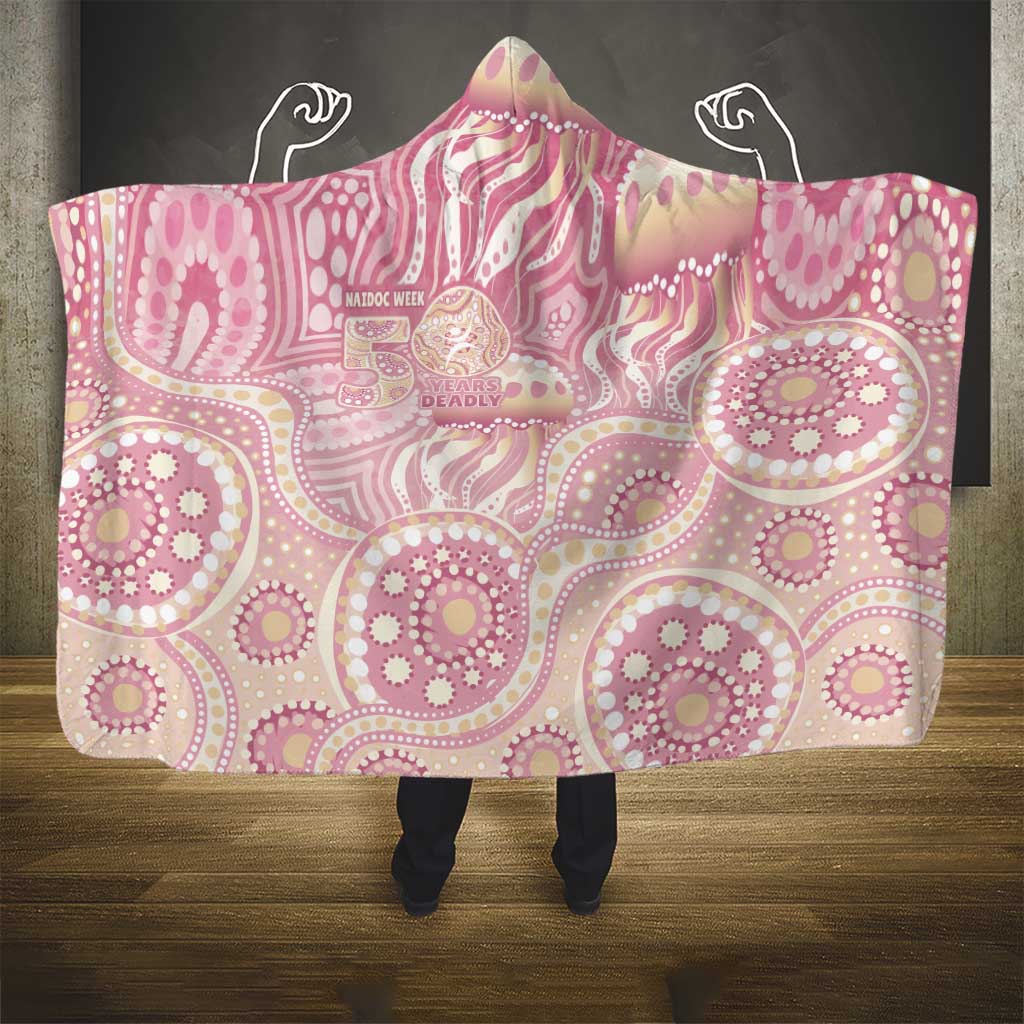 Pastel NAIDOC Week 2026 First Nations Indigenous Hooded Blanket Jellyfish