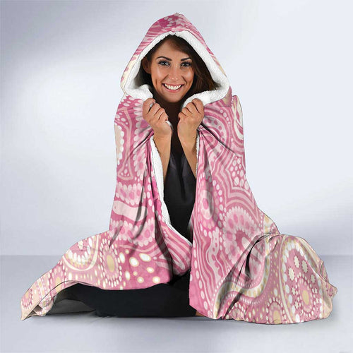 Pastel NAIDOC Week 2026 First Nations Indigenous Hooded Blanket Jellyfish