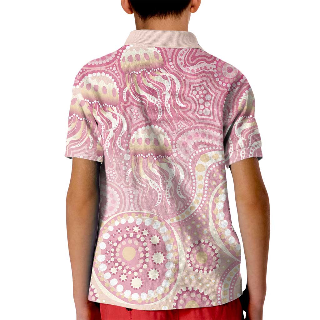 Pastel NAIDOC Week 2026 First Nations Indigenous Kid Polo Shirt Jellyfish