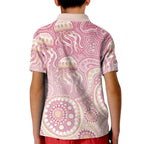 Pastel NAIDOC Week 2026 First Nations Indigenous Kid Polo Shirt Jellyfish