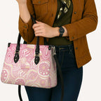Pastel NAIDOC Week 2026 First Nations Indigenous Leather Bag Jellyfish