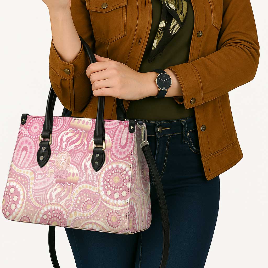 Pastel NAIDOC Week 2026 First Nations Indigenous Leather Bag Jellyfish