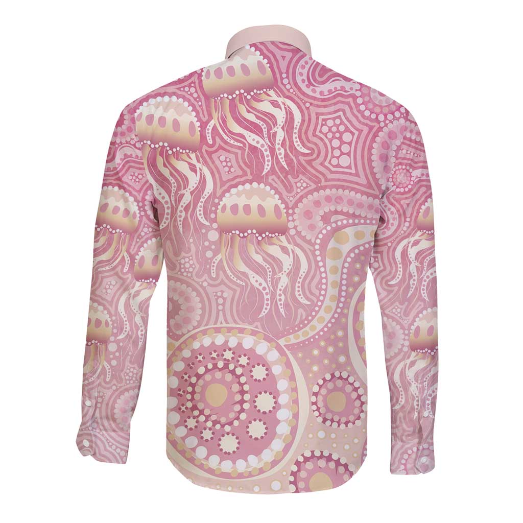 Pastel NAIDOC Week 2026 First Nations Indigenous Long Sleeve Button Shirt Jellyfish