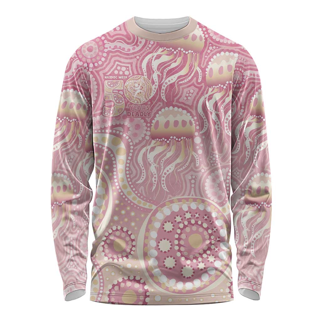 Pastel NAIDOC Week 2026 First Nations Indigenous Long Sleeve Shirt Jellyfish