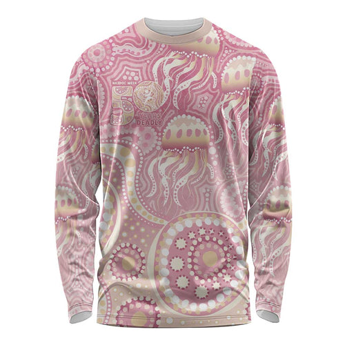 Pastel NAIDOC Week 2026 First Nations Indigenous Long Sleeve Shirt Jellyfish